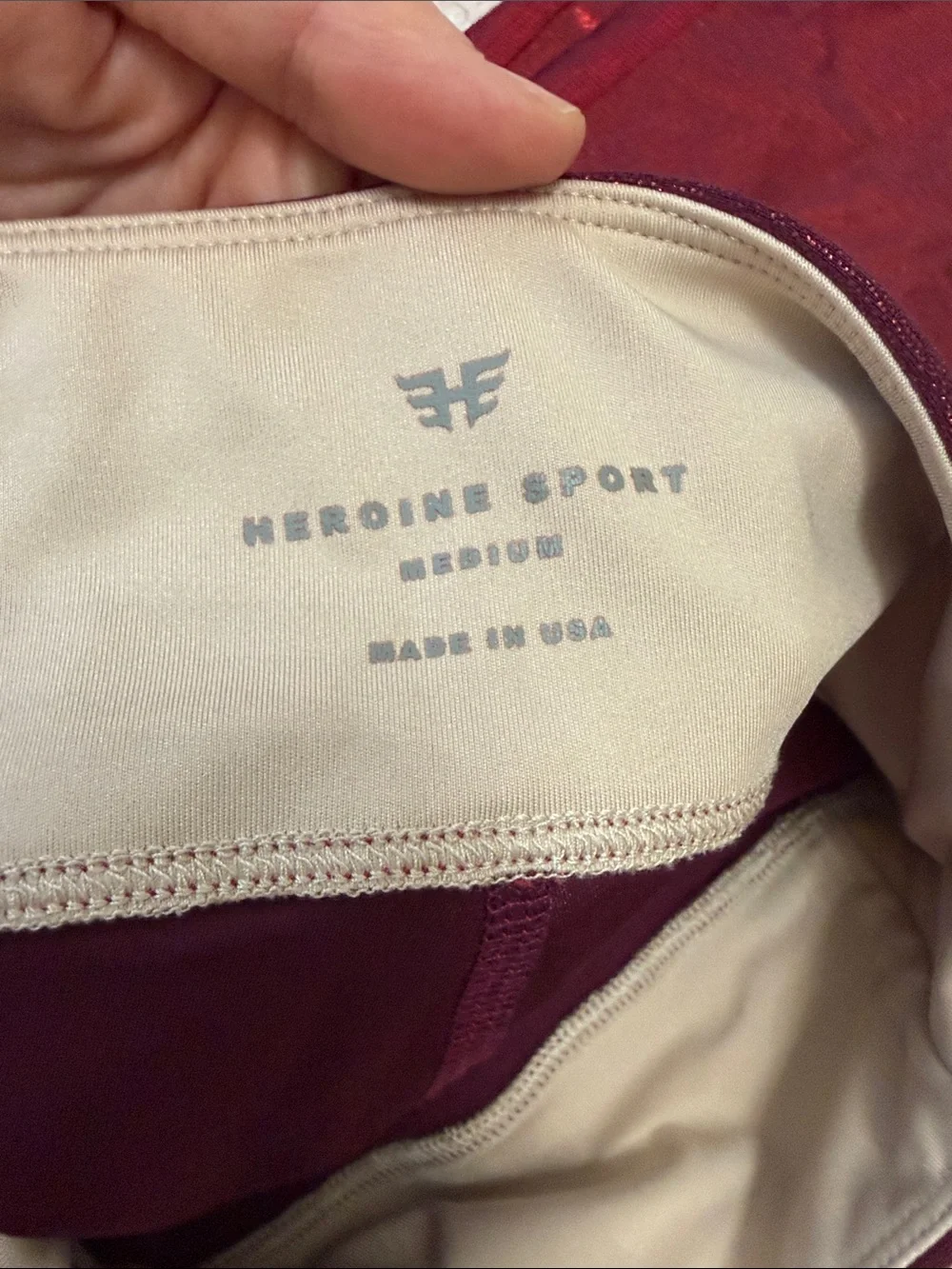 Heroine Sport Metallic Red High-Waist Leggings